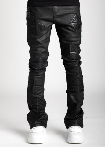 Guapi - Icon Stacked Denim Jeans (Obisidian Black)