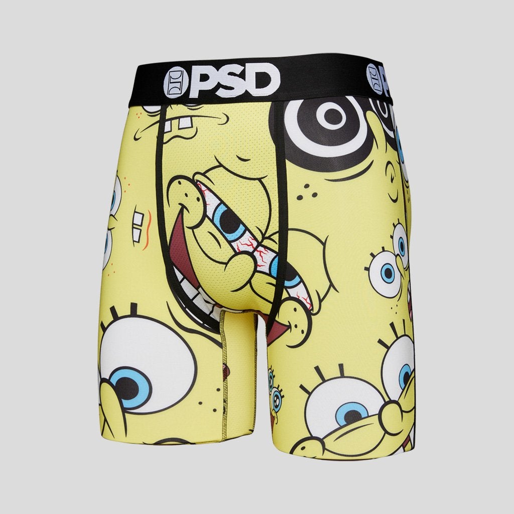SpongeBob SquarePants Bikini Bottom Gang Men's PSD Boxer Briefs-Large  (36-38) 