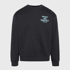 Homme Femme - Respect Tiffany Crewneck (Charcoal/Blue)