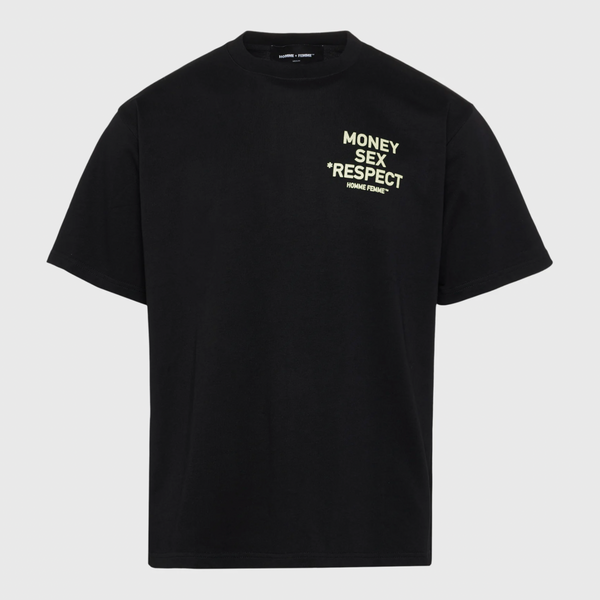 Homme Femme - Respect Tee (Black/ Cream)