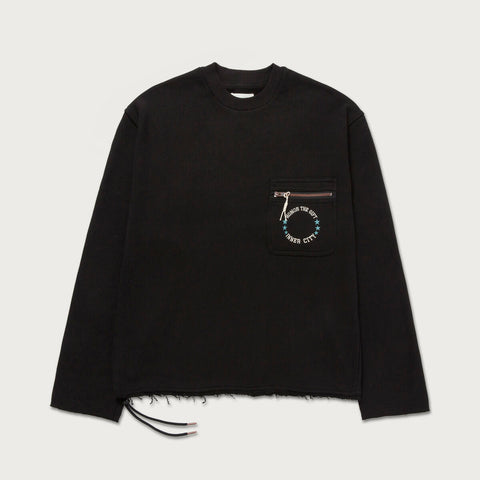 Honor The Gift - Pocket Pullover Crewneck (Black)