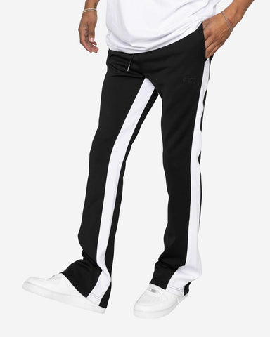EPTM - Piping Flared Track Pants (Black/White)