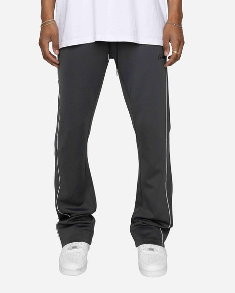 EPTM - Piping Flared Track Pants (Charcoal)