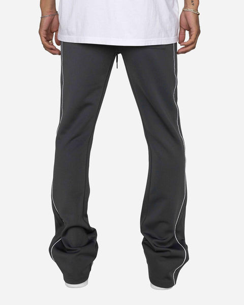 EPTM - Piping Flared Track Pants (Charcoal)