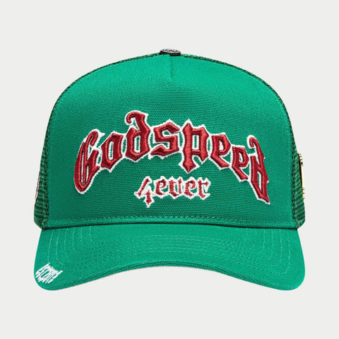 Godspeed - GS Forever Trucker Hat (Green/Red)