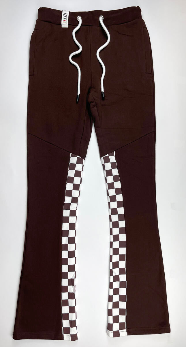 Fifth Loop - Bitter-Sweet Stacked Flare Pants  (Chocolate)