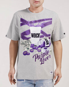 Wedding Cake - Purple Lover Tee (Heather Grey)