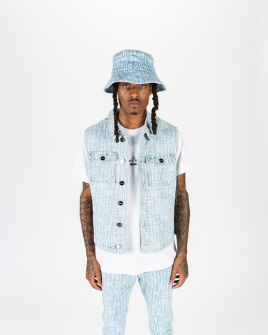 Pheelings - On My Mind Cargo Jean Vest (L.Blue)