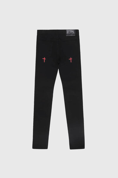 RTA - Bryant Rest In Peace Jeans (Black/Red)