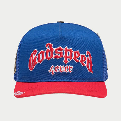 Godspeed - GS Forever Trucker Hat (Blue/Red)