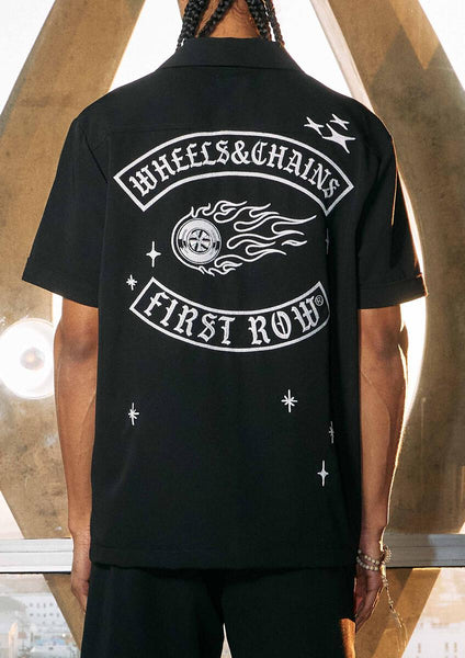 First Row - Wheel and Chain Shirt (Black)