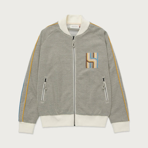 Honor The Gift - Novelty Knit Track Jacket (Cream)