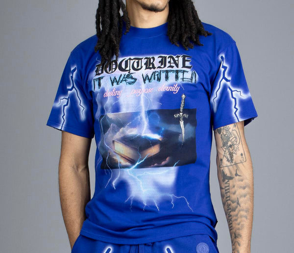 Doctrine - Electric Storm Tee (Deep Cobalt)