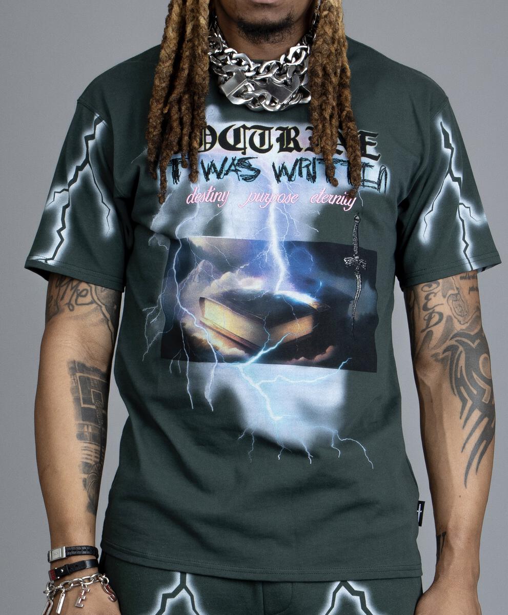 Doctrine - Electric Storm Tee (Dark Spruce)