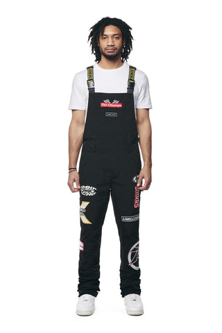 Smoke Rise - Racing Patched Overalls (Black)