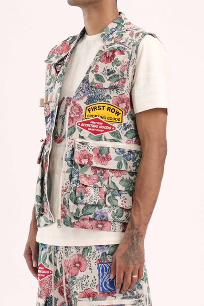 First Row - Tapestry Multi Cargo Vest (Wood Camo)