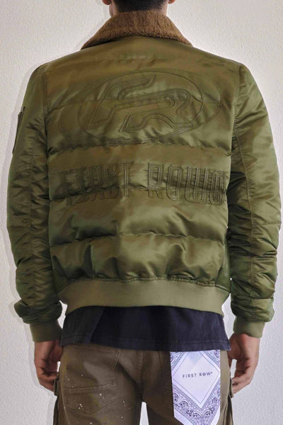 First Row - Mustang MA1 Varsity Jacket (OLIVE)