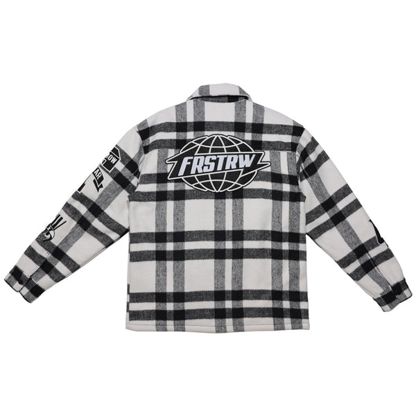 First Row - All Over Logo Multi Patches Shacket (Black)