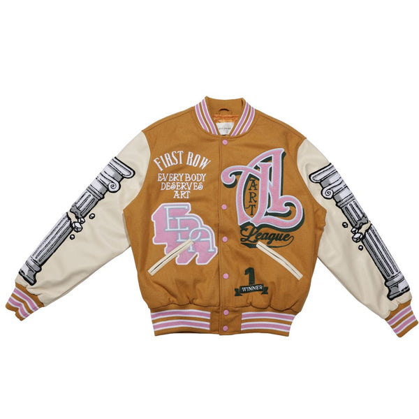 First Row - Art League Varsity Jacket (Mustard)