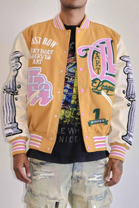 First Row - Art League Varsity Jacket (Mustard)