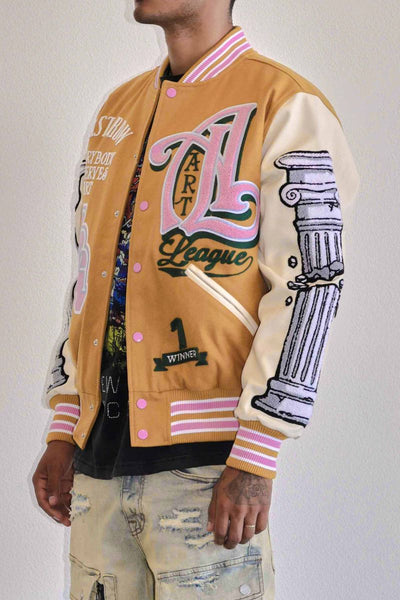 First Row - Art League Varsity Jacket (Mustard)