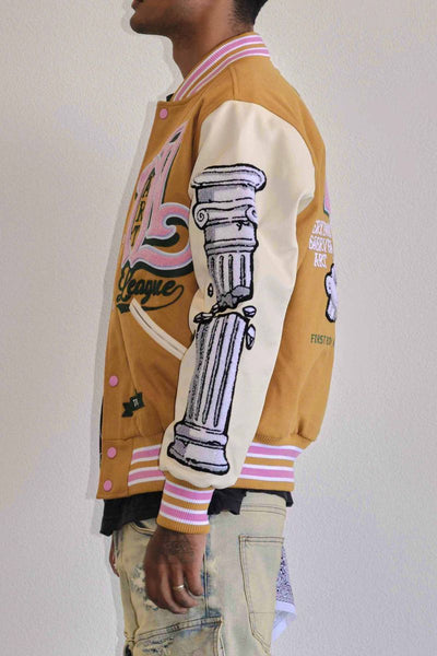 First Row - Art League Varsity Jacket (Mustard)