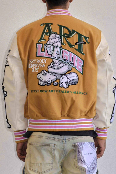 First Row - Art League Varsity Jacket (Mustard)