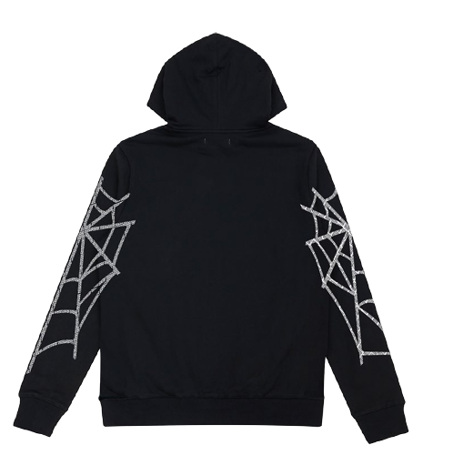 Roku - Rhinestone Web Hoodie (Black)