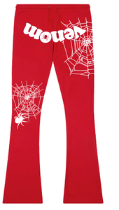 Roku - Venom Fleece Stacked Pants (RED)