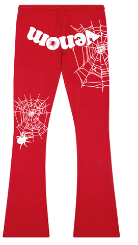 Roku - Venom Fleece Stacked Pants (RED)