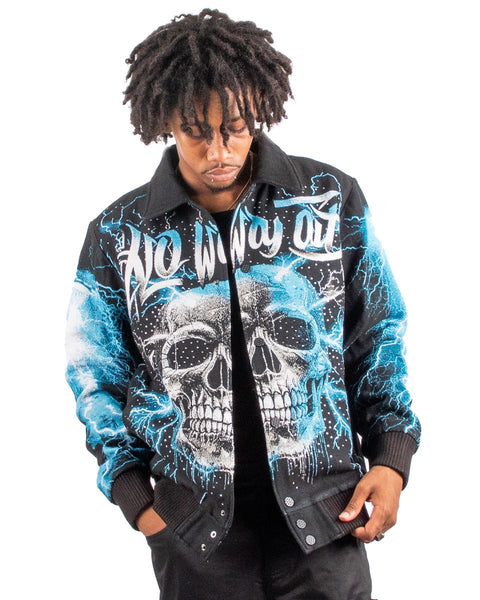 Majestik - No Way Out Tapestry Jacket W/ Rhinestone (Black)