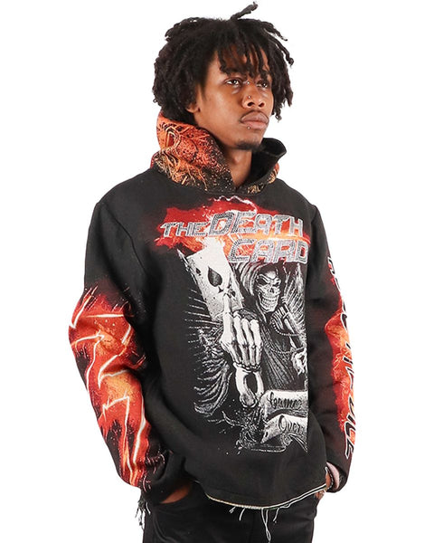 Majestik - The Death Card Heavy Tapestry Hoodie (Black)