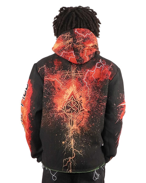 Majestik - The Death Card Heavy Tapestry Hoodie (Black)