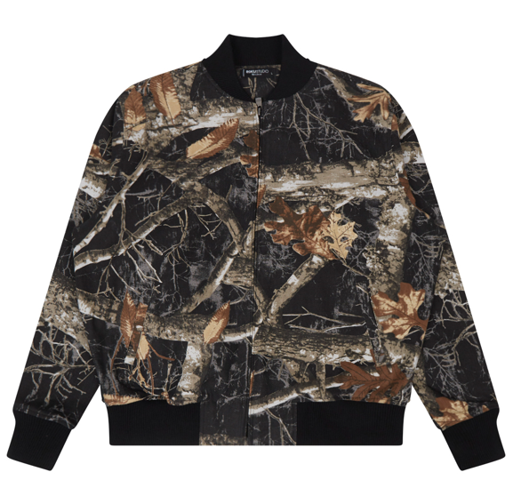 Roku - Hunting Camo Bomber Jacket (Black)