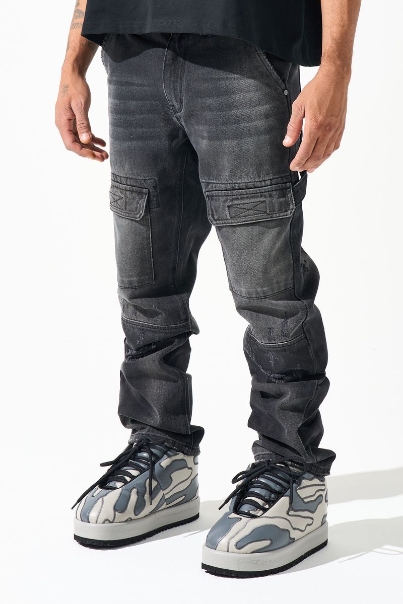 Serenede - Mist Baggy Jeans (Black)