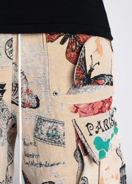 La Ville Lumiere Cargo Tapestry Pants - MULTI