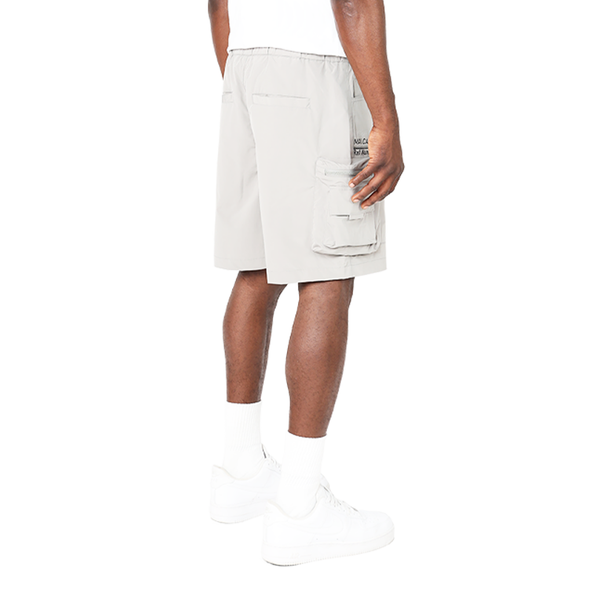 Smoke Rise - Utility Cargo Shorts (Light Grey)