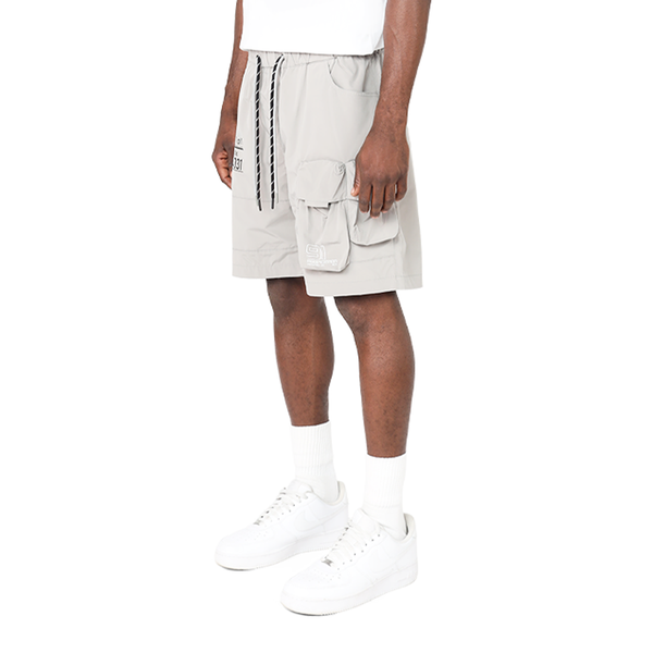 Smoke Rise - Utility Cargo Shorts (Light Grey)