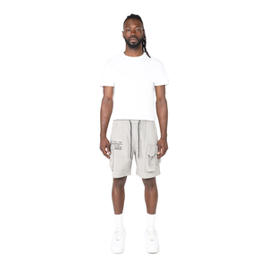 Smoke Rise - Utility Cargo Shorts (Light Grey)