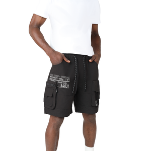 Smoke Rise - Utility Cargo Shorts (Black)