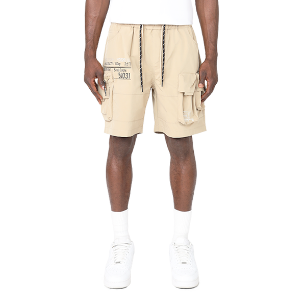 Smoke Rise - Utility Cargo Shorts (Khaki)