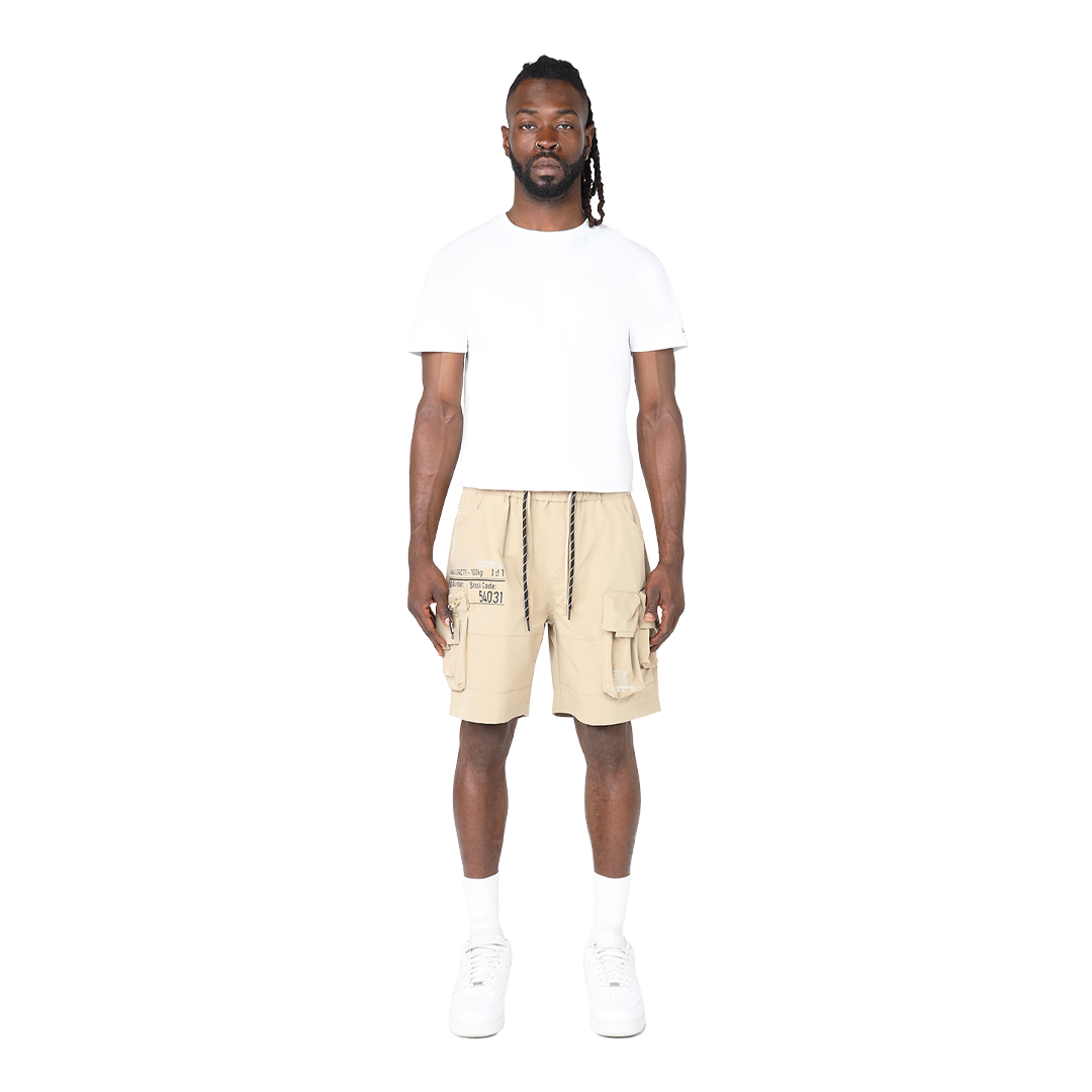 Smoke Rise - Utility Cargo Shorts (Khaki)