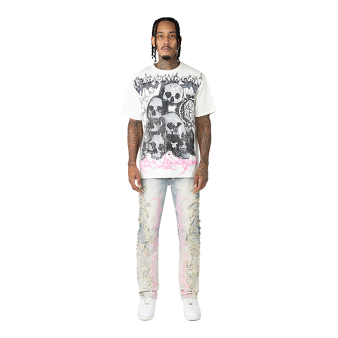 Smoke Rise - Skull Tee (Ecru)
