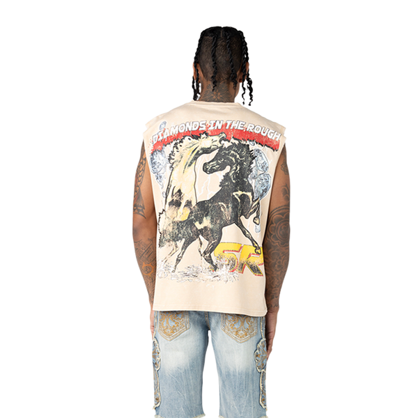 Smoke Rise - Rhinestone Killer Life T-Shirt (Clay)