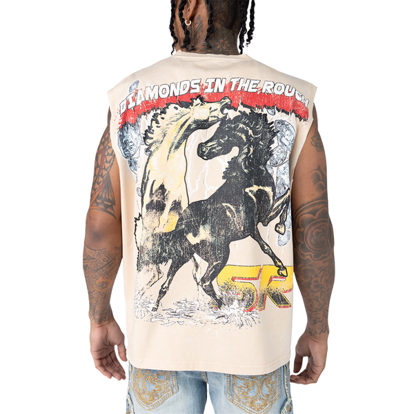 Smoke Rise - Rhinestone Killer Life T-Shirt (Clay)