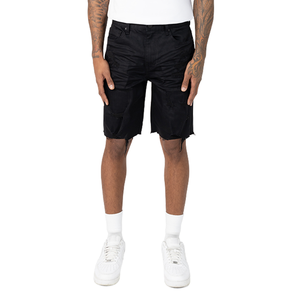 Smoke Rise - Clean Look Comfort Fit Shorts (Black)