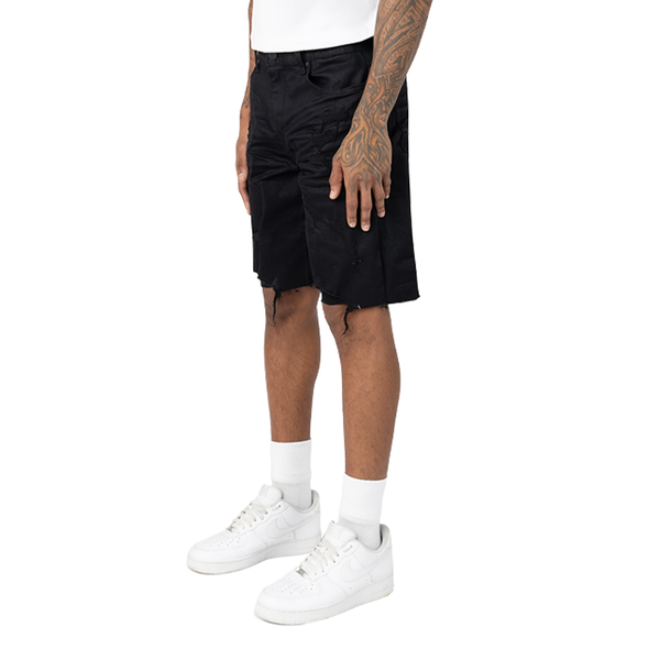 Smoke Rise - Clean Look Comfort Fit Shorts (Black)