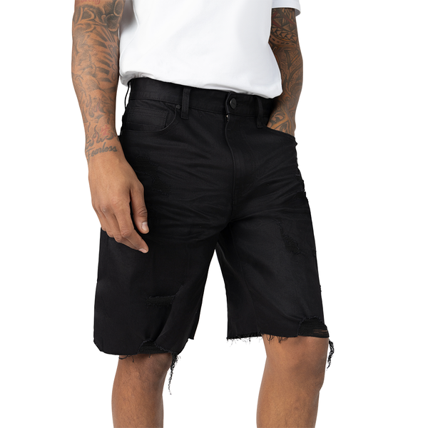 Smoke Rise - Clean Look Comfort Fit Shorts (Black)