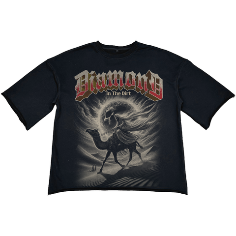 AK Supply - Diamond In The Dirt French Terry Cropped Tee (Black)