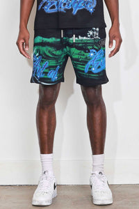 First Row - Art Of Escape Wave Shorts (Black)